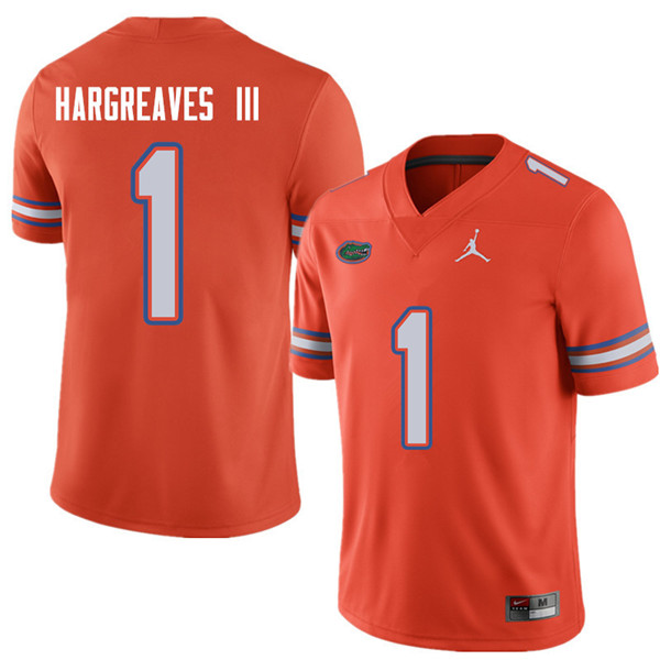Jordan Brand Men #1 Vernon Hargreaves III Florida Gators College Football Jerseys Sale-Orange